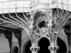 Cast iron columns in the Grand Palais, in Paris