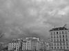 A stormy sky over the Quartier Latin in Paris